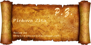 Pinkova Zita névjegykártya
